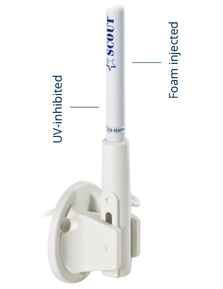 Scout KM-22 BS VHF antenna fiberglass 1,5mt 3db