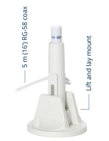 Scout KM-22 BS VHF antenna fiberglass 1,5mt 3db