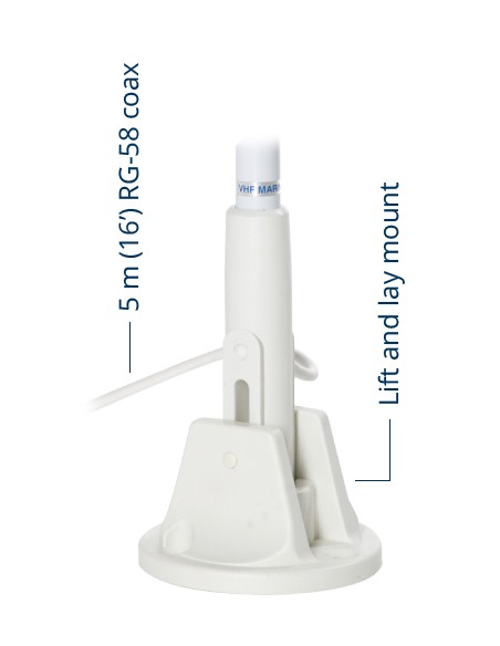 Scout KM-22 BS VHF antenna fiberglass 1,5mt 3db