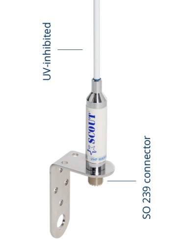 Scout KM-3F antenna VHF fiberglass 0,9mt 3db 50 Ohm