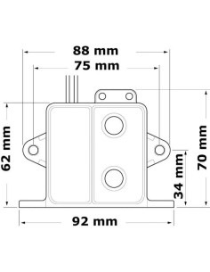 Whale interruttore di sentina elettronico BE9003 12/24V 20A 2