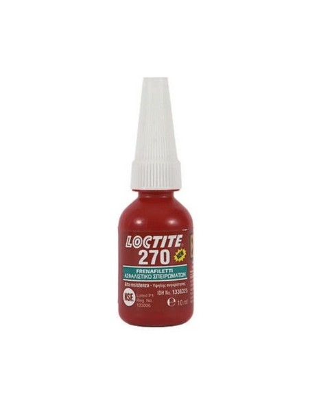 Loctite 270 frenafiletti alta resistenza 10ml/11gr Loctite 270 frenafiletti alta resistenza 10ml/11gr