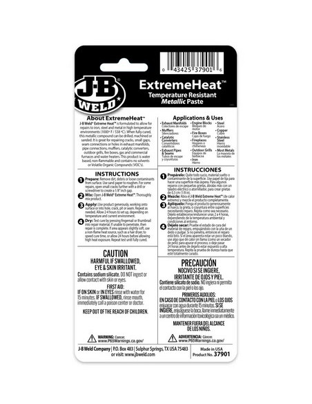 J-B WELD ExtremeHeat™ Paste - 3 oz J-B WELD ExtremeHeat™ Paste - 3 oz