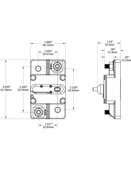 BLUE SEA interruttore magneto termico serie 285
