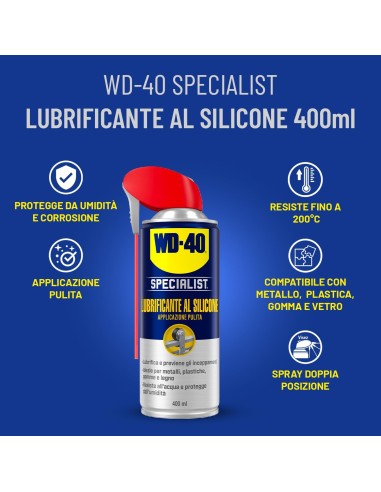 WD 40 Silicone Lubricant Spray 400ml