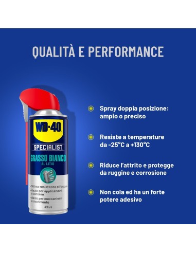 WD40 White Lithium Grease 400ml