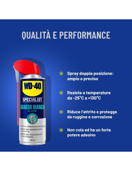 WD40 White Lithium Grease 400ml