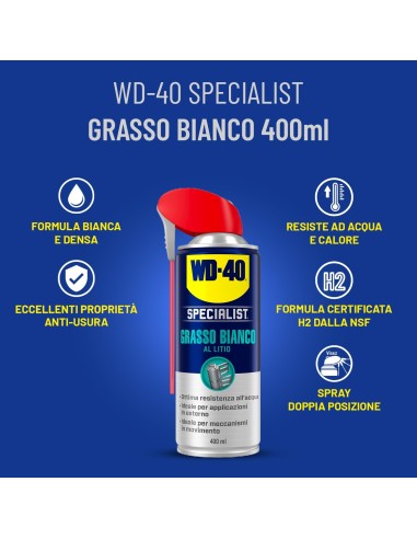 WD40 White Lithium Grease 400ml