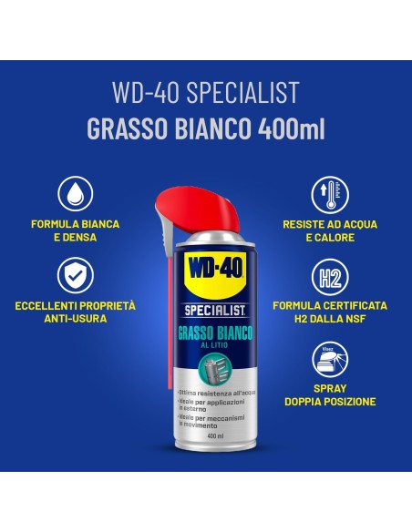 WD40 White Lithium Grease 400ml