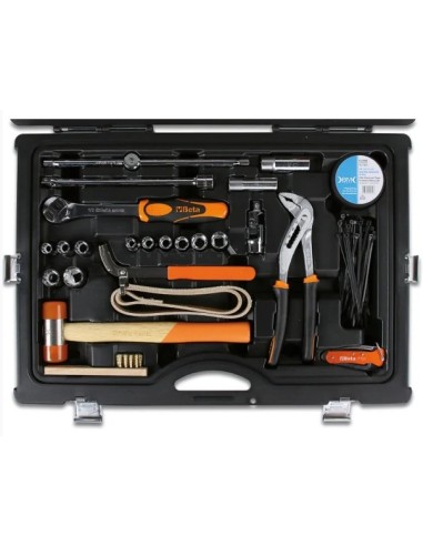 BETA Cassetta attrezzi 2051N con assortimento 55 attrezzi nautica
