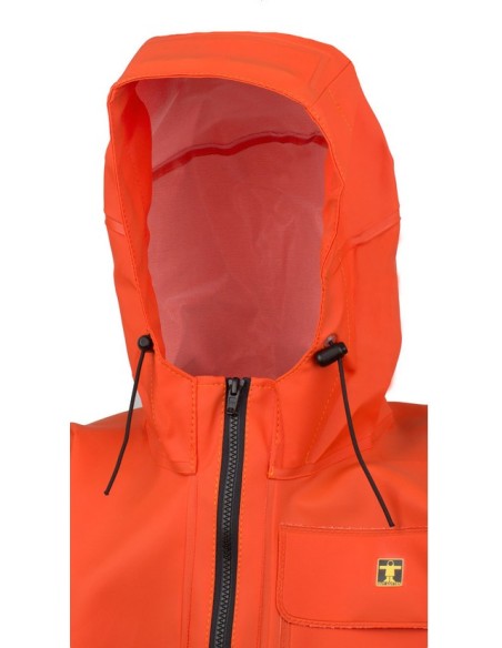 GUY COTTEN Chinook Smock Giacca cerata orange/black