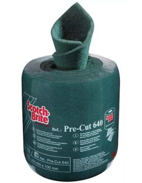 3M Scotch-Brite Rotolo carta abrasiva verde pretagliata cod.640