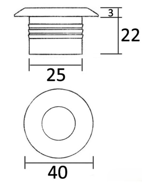 OSCULATI Luce cortesia led bianca 13.429.04