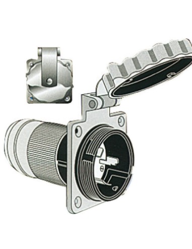 Marinco 4-wire three pole socket AISI 316 50A 125/250V IP56