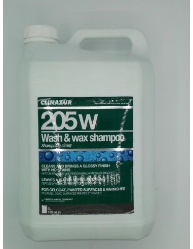 CLIN AZUR 205W Shampoo Wash & Wax 5L