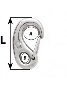 Wichard 2448 safety snap hook length 25 mm 2