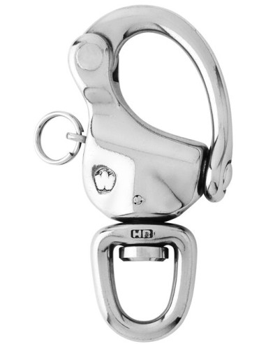 Wichard 2475 moschettone apertura rapida -  HR snap shackle - With swivel eye - Length: 90 mm