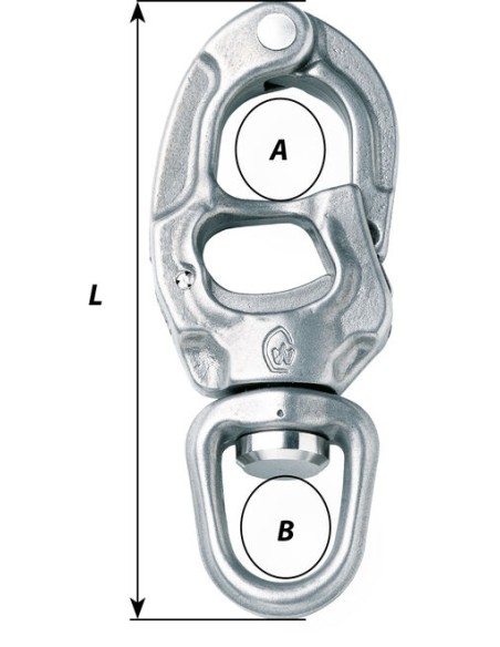 Wichard 2656 speedlink HR trigger snap shackle universal eye length 134 mm Wichard 2656 speedlink HR trigger snap shackle universal eye length 134 mm