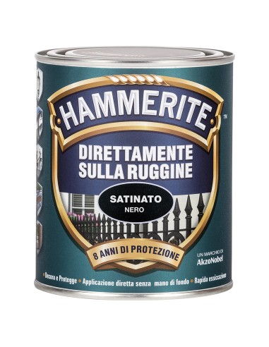 Hammerite black satin 750ml