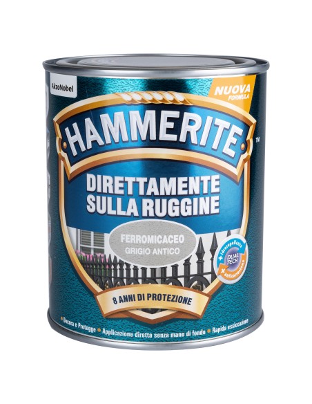 Hammerite Smalto ferromicaceo grigio antico 750ml Hammerite Smalto ferromicaceo grigio antico 750ml