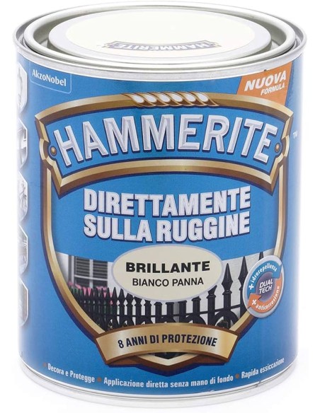 Hammerite Smalto brillante bianco panna 750ml Hammerite Smalto brillante bianco panna 750ml