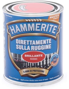 Hammerite smalto brillante rosso 750ml