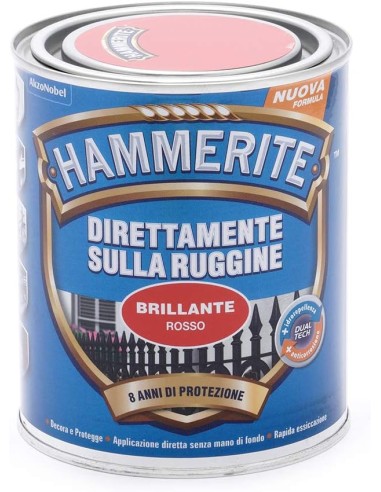 Hammerite paint brilliant red 750ml