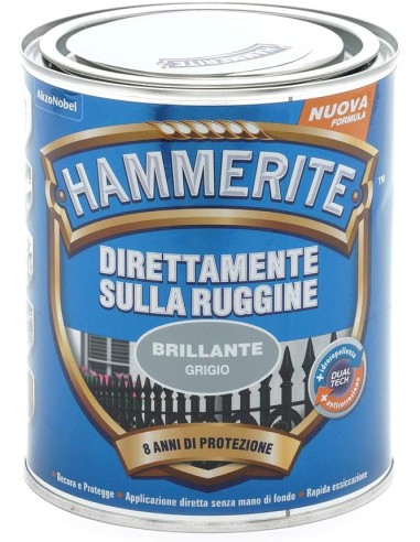 Hammerite paint brilliant gray 750ml