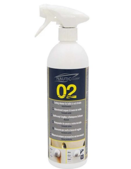 NAUTIC CLEAN 02 Sbiancante per scafi 0.75lt NAUTIC CLEAN 02 Sbiancante per scafi 0.75lt