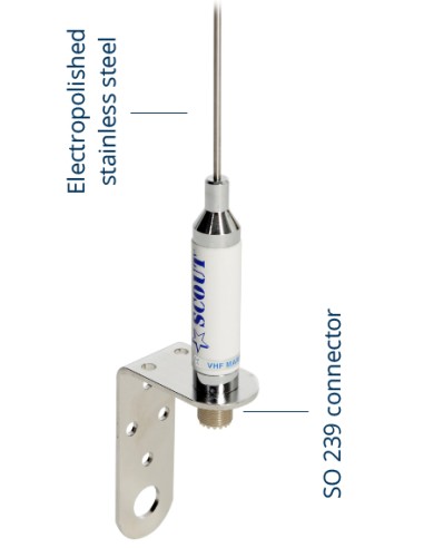 Scout antenna inox VHF KM-3A