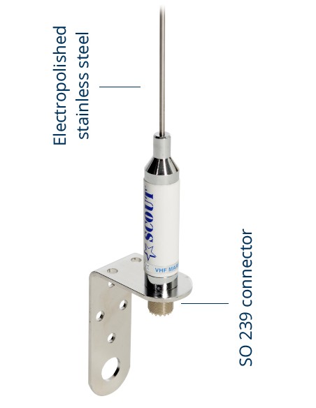 Scout antenna inox VHF KM-3A